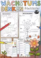 Vorschau - Arbeitsblätter - Wachstumsdenken - Arbeitsblätter und Sketchnotes Set - Deckblatt
