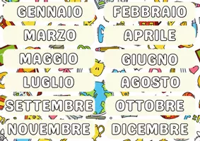 anteprima - Altro tipo di materiale - Calendario perpetuo a tema scolastico - Pagina di copertina