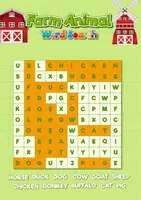 Vorschau - Arbeitsblätter - Suchsel Englisch Farm Animals - Suchsel Englisch Grundschule Tiere - word search puzzle - 1 || Englisch Freiarbeit - Englisch Vertretung - Seite 3