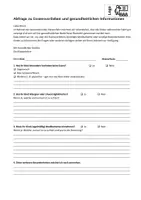 Vorschau - Anderer Materialtyp - Klassenfahrt Abfrage für Essen und Medikamente - Deckblatt