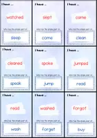 Aperçu - Jeux - Simple Past I have...who has...? Game | Simple Past | Regular - Irregular Verbs - Page 2