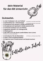 Vorschau - Anderer Materialtyp - Material-Liste für BK- Unterricht Kl. 1-10 - Seite 1