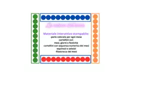 anteprima - Materiale di supporto/inclusione - Concretizzare il tempo- la catena dell'anno - Pagina di copertina