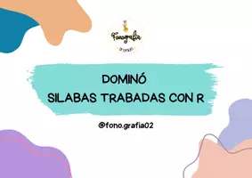 Vista previa - Juegos / Gamificación - Dominó sílabas trabadas con R - página 1