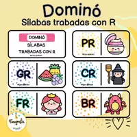 Vista previa - Juegos / Gamificación - Dominó sílabas trabadas con R - Portada