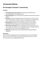 Vorschau - Spiele - Wörter verstecken. Thema: Schule. Lesetraining - Seite 1