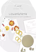 Vorschau - Mal- und Bastelvorlagen - Kunst - Anleitung Löwen-Laterne - Deckblatt