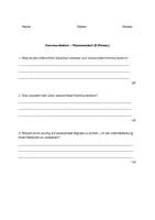 Vorschau - Arbeitsblätter - Kommunikation - Klassenarbeit - Deckblatt