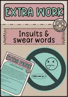 Vorschau - Arbeitsblätter - EXTRA WORK - Insults und swear words - Deckblatt