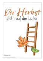 Vorschau - Arbeitsblätter - Der Herbst steht auf der Leiter - Begleitheft zur Arbeit mit dem Gedicht von Peter Hacks - Seite 1