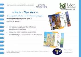 Aperçu - Préparation de séquence / Séquence complète - Dossier Paris - New York - Art - Bilingue Français-Anglais - Page de couverture