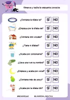 Vista previa - Hojas de trabajo - ACTIVIDADES DE CONCIENCIA FONOLÓGICA - página 3
