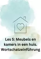 Vorschau - Arbeitsblätter - Wortschatz: Les 5 meubels en kamers - Deckblatt