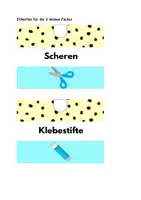 Vorschau - Mal- und Bastelvorlagen - Ausleihstation Materialkommode Schubladen - Seite 1