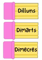 Vista previa - Decoración del aula - Assemblea/Asamblea, la data en forma de llapis - página 2