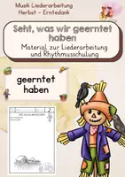 Vorschau - Unterrichtsreihen - Seht, was wir geerntet haben - Liederarbeitung und Rhythmus - Deckblatt