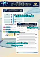 Vista previa - Unidades / Secuencias / Situaciones de Aprendizaje - Medios de transporte y comparativo - Portada
