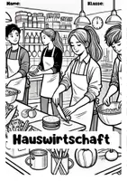Vorschau - Arbeitsblätter - Deckblatt Hauswirtschaft - Deckblatt