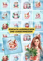 Vorschau - Mal- und Bastelvorlagen - English Quotes Winter Mugs Sprüche Kärtchen - Seite 2
