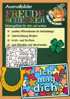 Vorschau - Mal- und Bastelvorlagen - Ausmalbilder-Freebie: Freude schenken - Deckblatt