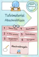 Vorschau - Poster - Plakate/Tafelmaterial: Abschreibtipps/Abschreibregeln - Deckblatt