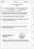 Vorschau - Klassenarbeiten - Mose Lernzielkontrolle Religion - Seite 2