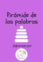 Vista previa - Juegos / Gamificación - Pirámide de las palabras @maestrapt.lau - Portada