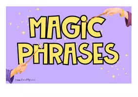 Vorschau - Poster - Englischecke: Magic Phrases | Magic Words | Classroom Phrases - Seite 1
