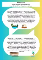 Vorschau - Arbeitsblätter - Deutsch DaZ DaF Präpositionen Kasus Ferien Spiel - Seite 2