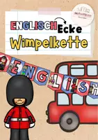 Vorschau - Mal- und Bastelvorlagen - Englischecke: Wimpelkette - Deckblatt