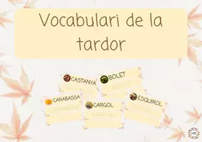 Vista previa - Tarjetas / Manipulativos - Vocabulari de la tardor - Portada