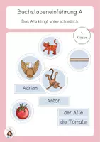 Vorschau - Stundenentwürfe - wachsendes Materialpaket Buchstabeneinführungen - Seite 1