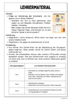 Vorschau - Stundenentwürfe - Tabellen erstellen in Word - Seite 1