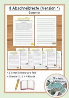 Vorschau - Arbeitsblätter - Abschreibtexte - Sommer (Version 1) - Deckblatt