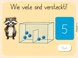 Vorschau - Stationenlernen - Zahlzerlegung - Schüttelbox - Zahl 5 - interaktive PDF/Quiz - Seite 1