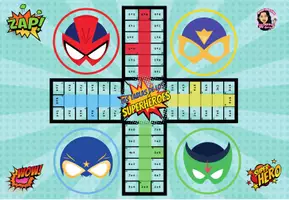 Vista previa - Juegos / Gamificación - LAS TABLAS DE LOS SUPERHÉROES - TABLAS DE MULTIPLICAR - página 3