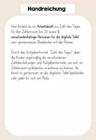 Vorschau - Arbeitsblätter - Zahl des Tages bis 20 - Kl.1 - Seite 1