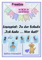Vorschau - Spiele - Lesespiel: In der Schule - Ich habe ... Wer hat? - Deckblatt