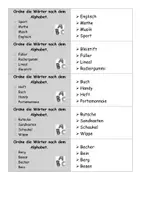 Vorschau - Arbeitsblätter - Materialpaket: Wörterbucharbeit - Wörter nach dem Alphabet sortieren #silvesterknaller24 - Seite 3