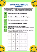 Vorschau - Arbeitsblätter - Würfel Bingo Handball für den Sportunterricht - Deckblatt
