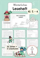 Vorschau - Arbeitsblätter - Winter Leseheft | Leseförderung | Kl. 2 - 4 - Deckblatt