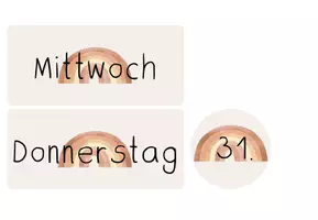 Vorschau - Poster - Tageskalender / Kalender: Regenbogen | Boho - Seite 3