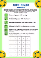 Vorschau - Arbeitsblätter - dice bingo handball english- physical education - Deckblatt