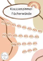 Vorschau - Poster - Fächerwände / Beschriftung Fächer: Regenbogen - Deckblatt