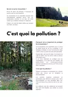 Aperçu - Préparation de séquence / Séquence complète - Fiches explicatives - C'est quoi la pollution ? - Page 1
