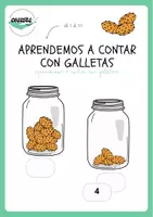 Vista previa - Refuerzo / NEE / Materiales de apoyo - APRENDEMOS A CONTAR CON GALLETAS (1-10) - Portada