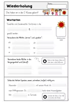 Vorschau - Arbeitsblätter - Deutsch Wiederholung Schulbeginn 3. Klasse – Arbeitsblätter & Diferenzierung - Seite 3