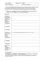 Vorschau - Arbeitsblätter - Schreibplan Erörterung mit Formulierungshilfen - Deckblatt