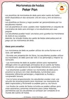 Vista previa - Manualidades / Dibujos para colorear - Peter Pan - Marionetas de Dedos - Cuento de Hadas - página 1