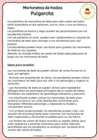 Vista previa - Manualidades / Dibujos para colorear - Pulgarcita - Marionetas de Dedos - Cuento de Hadas - página 1